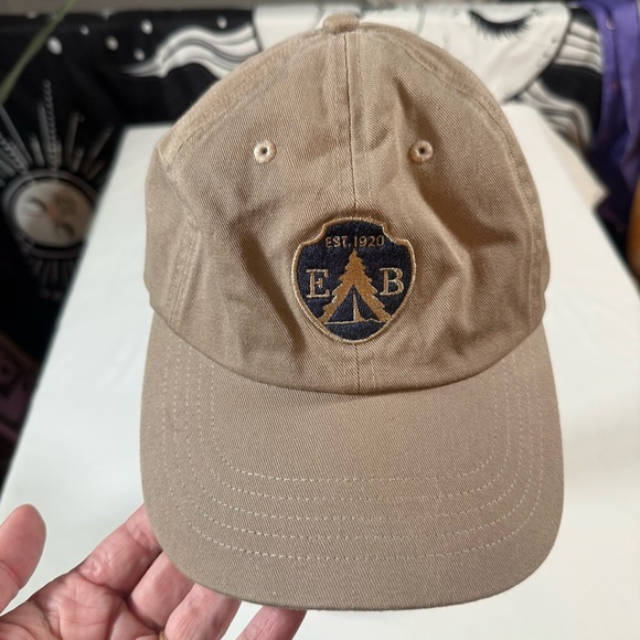 Eddie Bauer Tan Embroidered 1920 Shield Logo Hat - Picture 1 of 8